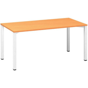 Psací stůl Alfa 200 - 160 x 80 cm, buk Bavaria/bíl