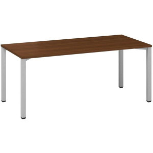 Psací stůl Alfa 200 - 180 x 80 cm, ořech/stříbrný