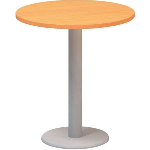 Jednací stůl Alfa 400 - 70 cm, buk Bavaria/stříbrn