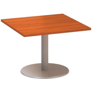 Jednací stůl Alfa 400 - 80 cm, nízký, třešeň/stříb