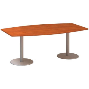 Jednací stůl Alfa 400 - 200 cm, třešeň/stříbrný