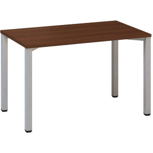 Psací stůl Alfa 200 - 120 x 70 cm, ořech/stříbrný