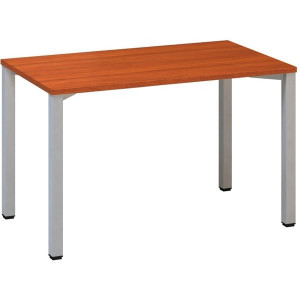 Psací stůl Alfa 200 - 120 x 70 cm, třešeň/stříbrný