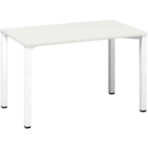 Psací stůl Alfa 200 - 120 x 70 cm, bílý/bílý