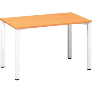 Psací stůl Alfa 200 - 120 x 70 cm, buk Bavaria/bíl