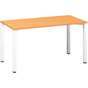 Psací stůl Alfa 200 - 140 x 70 cm, buk Bavaria/bíl