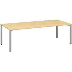 Jednací stůl Alfa 420 - 240 x 100 cm, dub Vicenza/