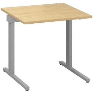 Psací stůl Alfa 305 - 80 cm, divoká hruška/stříbrn