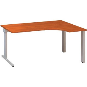 Psací stůl Alfa 305 - ergo, pravý, 160 cm, třešeň/