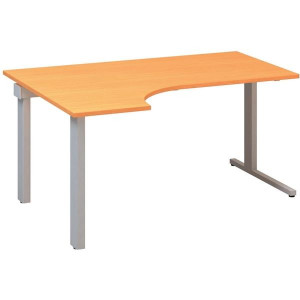 Psací stůl Alfa 305 - ergo, levý, 160 cm, buk Bava