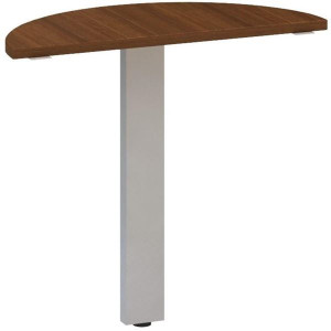 Přídavný stůl Alfa 305 - 80 cm, ořech/stříbrný