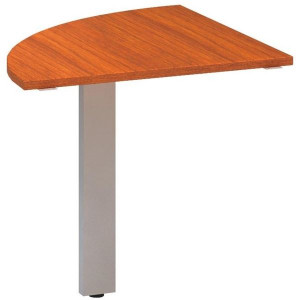 Přídavný stůl Alfa 305 - čtvrtkruh 80 cm, třešeň/s