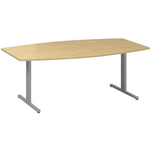 Jednací stůl Alfa 455 - 200 cm, divoká hruška/stří