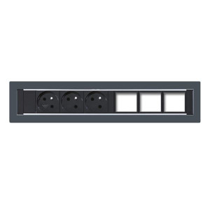 Konfigurovatelný pevný panel KPP 6 - černý