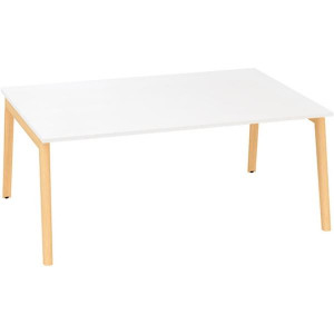 Psací stůl Alfa Root Bench - 180 x 160 cm, bílý
