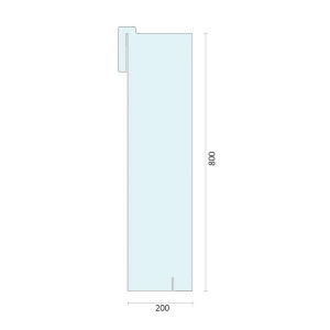 Ochranná bočnice 200 x 800 x 4 mm