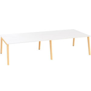 Psací stůl Alfa Root Bench - 320 x 160 cm, bílý