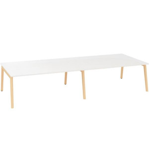 Psací stůl Alfa Root Bench - 360 x 160 cm, bílý