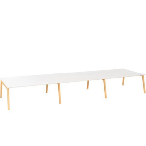 Psací stůl Alfa Root Bench - 540 x 160 cm, bílý