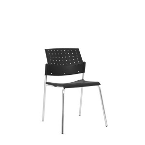 Konferenční židle Spring SN 501 - černá, kostra ch