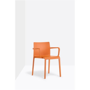Jídelní židle Volt 675 - s područkami, oranžová
