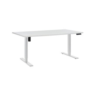 Výškově stavitelný stůl Silent, šíře 160 cm - bílý