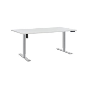 Výškově stavitelný stůl Silent, šíře 160 cm - bílý