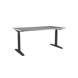 Výškově stavitelný stůl Axis, šíře 160 cm - šedý/č