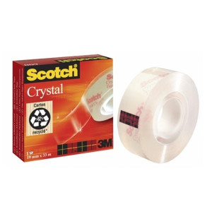 Lepicí páska Scotch Crystal Clear, 19 mm x 33 m