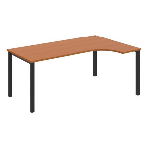 Psací stůl Hobis Uni UE 1800 L - třešeň/černá