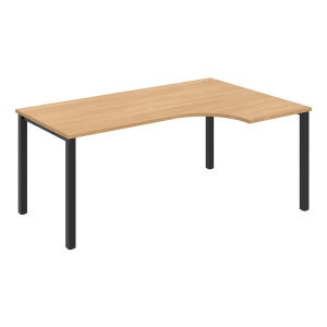 Psací stůl Hobis Uni UE 1800 60 L - dub/černá