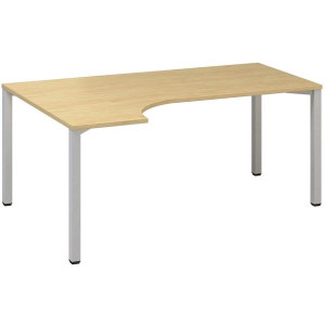 Psací stůl Alfa 200 - ergo, levý, 180 cm, divoká h
