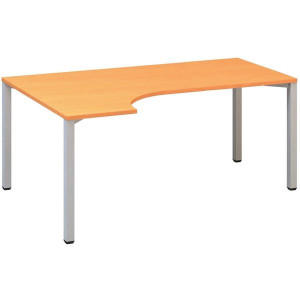 Psací stůl Alfa 200 - ergo, levý, 180 cm, buk Bava