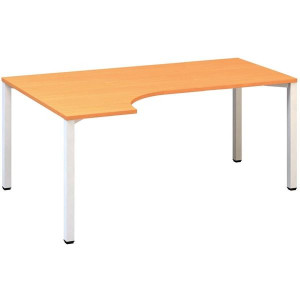 Psací stůl Alfa 200 - ergo, levý, 180 cm, buk Bava