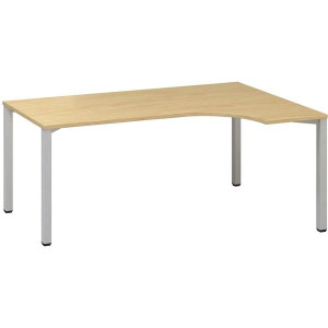 Psací stůl Alfa 200 - ergo, pravý, 180 cm, divoká