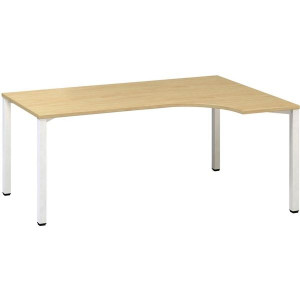 Psací stůl Alfa 200 - ergo, pravý, 180 cm, divoká