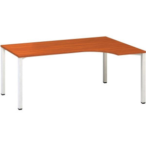 Psací stůl Alfa 200 - ergo, pravý, 180 cm, třešeň/