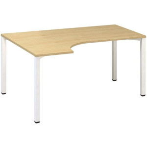 Psací stůl Alfa 200 - ergo, levý, 160 cm, divoká h