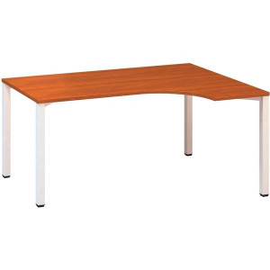 Psací stůl Alfa 200 - ergo, pravý, 160 cm, třešeň/