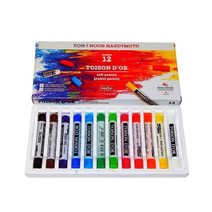 Sada prašných pastelů TOISON D´OR - 12 ks
