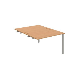 Psací stůl Hobis Uni USD 1200 R - buk/šedá, podéln