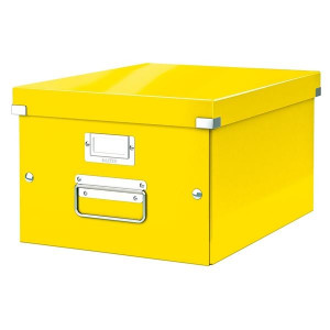 Krabice CLICK-N-STORE A4, Leitz WOW, žlutá