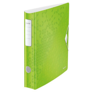 Pák.pořadač Leitz WOW 180° - A4,celopl.,6,5,zelený