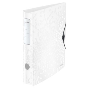 Pák.pořadač Leitz WOW 180° - A4,celoplast,6,5,bílý