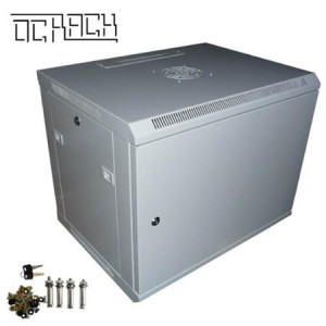 OCRACK 19" OCC-12U-4P rozvaděč nástěnný 12U/450mm plechové dveře
