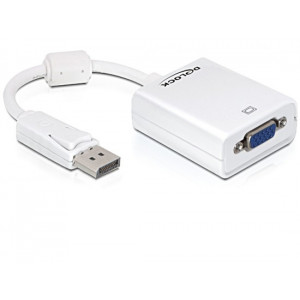 Delock adaptér DisplayPort (samec) na VGA (samice)