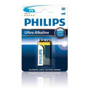 Philips baterie 9V ExtremeLife+, alkalická - 1ks