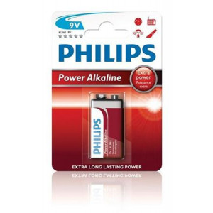 Philips baterie 9V PowerLife, alkalická - 1ks
