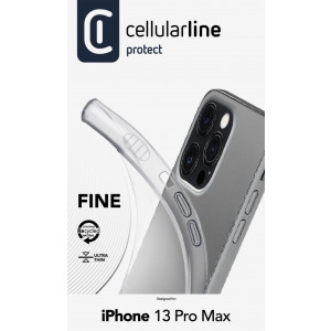 Extratenký zadní kryt CellularLine Fine pro Apple iPhone 13 Pro Max, transparentní