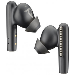 Poly Voyager Free 60+ UC M Carbon Black Earbuds +BT700 USB-C Adapter +Touchscreen Charge Case